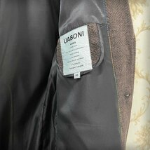 ★★最上級EU製＆定価7万◆UABONI*Paris*コート*ユアボニ*パリ発◆上質カシミヤ100％ 高級 ソフト エレガンス トラディショナル 紳士 XL/50_画像9