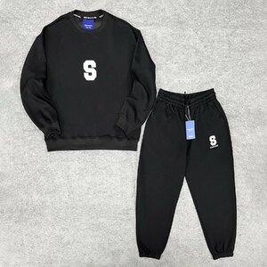  standard * top and bottom set regular price 8 ten thousand *Emmauela* Italy * milano departure * fine quality ventilation plain sweat sweatshirt sweat pants sport 2XL/52