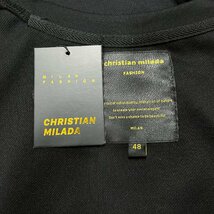 定価4万★christian milada・ミラノ発・長袖Tシャツ★上品 薄手 快適 総柄 ラインストーン トレーナー カットソー 秋冬 日常 L/48サイズ_画像9