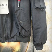 ★★最高級EU製＆定価8万◆UABONI*Paris*中綿ジャケット*ユアボニ*パリ発◆中綿入り 個性 肉厚 防寒 高級刺繍 MA-1 フライトジャケット M_画像8