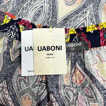 個性EU製＆定価3万◆UABONI*Paris*ショートパンツ*ユアボニ*パリ発◆高級リネン/麻 吸汗速乾 薄手 ヴィンテージ柄 ハーフパンツ 夏 海 XL_画像10