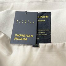 定価7万★christian milada・ミラノ発・テーラードジャケット★高級 洗練 無地 ブレザー スーツ 通勤 OL オフィス レディース S/34サイズ_画像9