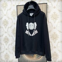 個性EU製＆定価4万◆UABONI＆KAWS/カウズ*Paris*パーカー*ユアボニ◆コットン 高級 ソフト 春夏 トレーナー プルオーバー L/48サイズ_画像8