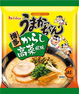 20食分　博多っ子　　超定番　うまかっちゃん 辛子高菜 　とんこつ味　人気　おすすラーメン310