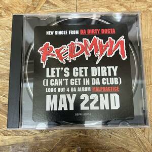 シ● HIPHOP,R&B REDMAN - LET'S GET DIRTY (I CAN'T GET IN DA CLUB) INST,シングル,HYPE STICKERコレクターズアイテム CD 中古品