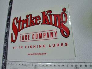 Strikeking/ストライクキング/赤/ステッカー/シール/大　※ ヤフーショッピングストア/レア物商会・健美堂でも大量出品中！