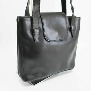 正規品 マックスマーラ Max Mara ショルダーバッグ Shoulder Bag オールレザー All Leather 大容量 黒 Black Authentic Mint