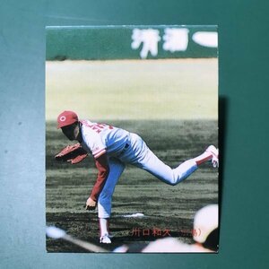 1989年　カルビー　プロ野球カード　89年　215番　広島　川口　レアブロック　※傷・汚れ多めです　　　【A92】