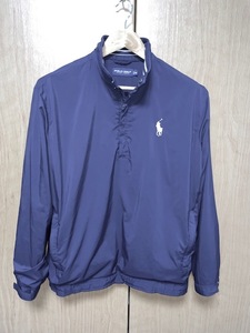 【美品】ラルフローレン　RALPHLAUREN POLO GOLF メンズ プルオーバージャケット　サイズM　ネイビー