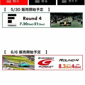 2024年全日本スーパーフォーミュラ選手権 第4戦 7月20日（土）/21日(日) 自由席エリアの観戦チケット2枚の画像4