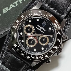 BAPEX エイプ 時計 ベイペックス BATHING APE デイトナ型　腕時計 クロノグラフ JAPAN 自動巻き　ミヨタ