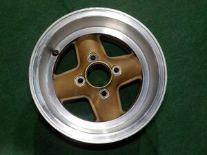 【個人宅配送不可】中古 社外 アルミ REVOLUTION 12x6J INSET+3 4H PCD101.6 1本のみ 専用ナット用 旧ミニクーパー用ホイール