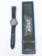 【17359】JSDF 海上自衛隊 KENTEX ケンテックス社製 ソーラースタンダード 腕時計 S715M-03 ブラック 日本製ムーブメント 75g 外箱付 稼働_画像7