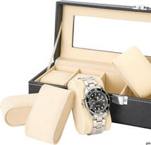腕時計収納ケース 6本用 腕時計収納ボックス コレクションケース おしゃれ 収納用品 プレゼント_画像2
