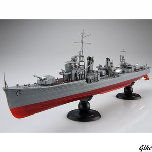 プラモデル 1/350 日本海軍 陽炎型駆逐艦 雪風 色分け済み