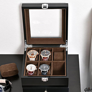 腕時計ケース 2段式 ディスプレイケース 小物整理 プレゼント ピアノ塗装 腕時計 メガネ 男性 アクセサリー おしゃれ