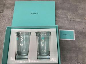 3ta59 ティファニー ペアグラス コップ 未使用品 箱付き 現状品 Tiffany & Co. 自宅保管