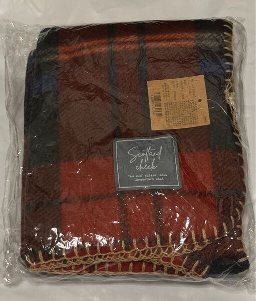 タータンチェックブランケット フリース素材 新品未使用