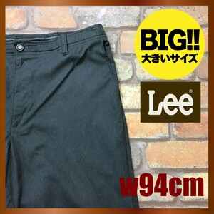 BP2-025★W94センチ位★アメリカ買付★BIGサイズ★【Lee リー】パフォーマンス アクティブパンツ【W38×L32 メンズ XL】グレー スポーツ