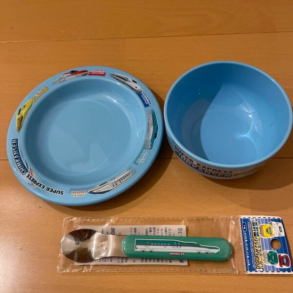 【新品】新幹線 プラ食器 子供用　スーパーエクスプレス　キッズ　食器 スプーン