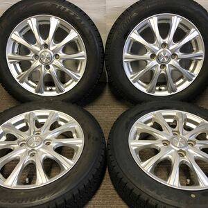 155/65R14 BRIDGESTONE/VRX2 2022年製 JOKER 14インチ 4.5J ＋45 100 4H ブリヂストン スタッドレス 4本 軽自動車 N-BOX N-WGN