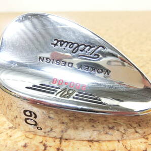 レフティ♪Titleist タイトリスト BV VOKEY DESIGN 260-08 ボーケイ ウェッジ 60° スチールシャフト Dynamic Gold FLEX-S200 中古♪F2569の画像1