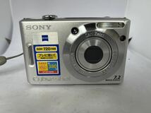 1円スタート SONY ソニー コンパクトデジタルカメラ Cyber-shot サイバーショット DSC-W35 7.2 MEGA PIXEL通電確認済み_画像1