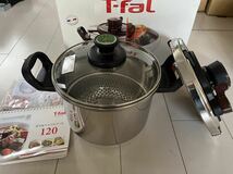 1円スタート T-fal ティファール 圧力鍋 両手鍋 クリプソ メイユール IH ワンタッチ開閉 6L 調理器具 4-6人用 6合サイズ_画像1