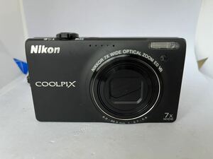 1円スタート Nikon ニコン COOLPIX クールピクス S6000 コンパクトデジタルカメラ デジカメ 黒 ブラック バッテリー付属