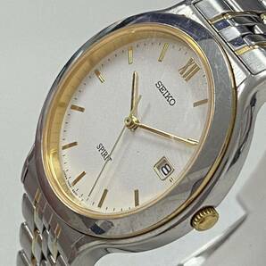 １円スタート SEIKO セイコー SPIRIT スピリット 7N22-6A80 クォーツ デイト メンズ メンズ腕時計 の画像2