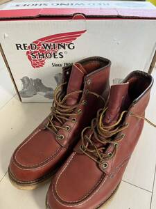 1円スタート RED WING レッドウィング ブーツ アイリッシュセッター 8875 クラッシック モックトゥ レッド 赤 ハイカット ブラウン メンズ