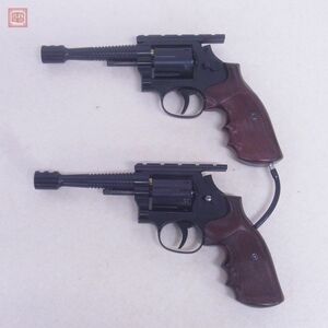 コクサイ 外部ソース式 ガスリボルバー 2挺セット S&W スピードコンプ 5インチ 絶版 KOKUSAI ジャンク【20