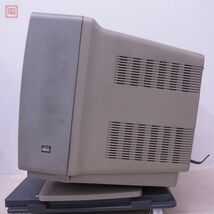 X68000等 SHARP モニター CZ-612D-GY 本体 CRTフィルター・リモコン・台座付 ブラウン管 ジャンク パーツ取り専用 ※詳細欄要確認【60_画像8