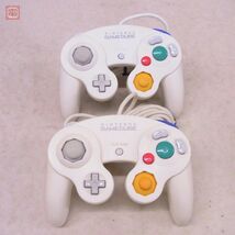 動作品 GC ゲームキューブ コントローラー DOL-003 ホワイト まとめて 2個セット ニンテンドー 任天堂 Nintendo 箱説付【20_画像2