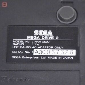 動作品 MD2 メガドライブ2 本体 HAA-2502 MEGA DRIVE 2 セガ SEGA 箱付【20の画像4