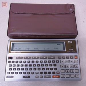 動作品 NEC ハンドヘルドパーソナルコンピュータ PC-2001 本体 ケース付 日本電気【10