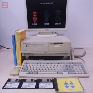 動作品 NEC PC-9821Cs2 Model S3 本体 キーボード・FD・CD・説付 日本電気 やや難あり【40