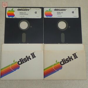 ※FDのみ Apple II 5インチFD diskware DOS 3.3 SYSTEM MASTER・BASICS まとめて2枚セット【PP