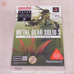 未開封 PS2 プレステ2 メタルギアソリッド3 サブシスタンス METAL GEAR SOLID 3 SUBSISTENCE コナミ KONAMI【10