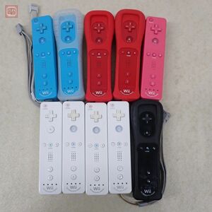 Wii コントローラ Wiiリモコンプラス RVL-036 クロ/シロ/アオ/ピンク/アカ まとめて10個セット 任天堂 Nintendo 動作未確認【10
