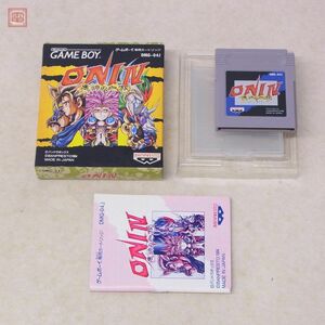 動作保証品 GB ゲームボーイ ONI IV 鬼神の血族 おに4 パンドラボックス バンプレスト BANPRESTO 箱説付【PP