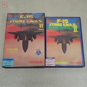 X68000 5インチFD F-15ストライクイーグル + 砂漠の嵐作戦 シナリオディスク まとめて2本セット マイクロプローズ【20