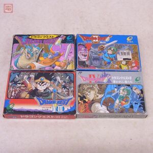 動作保証品 FC ファミコン ドラゴンクエスト I/II/III/IV まとめて4本セット DRAGON QUEST 1/2/3/4 エニックス ENIX 箱説付【10