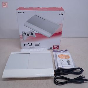 動作品 PS3 プレステ3 本体 CECH-4000B クラシック・ホワイト Classic White HDD欠品 ソニー SONY 箱説付【20