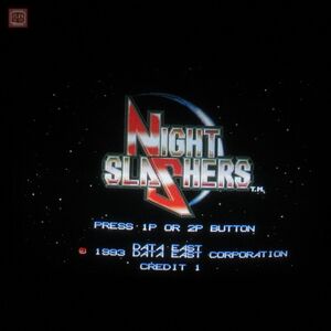 1円〜 データイースト/DATA EAST ナイトスラッシャーズ NIGHT SLASHERS DECO イン取帯純正 動作確認済【SC