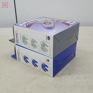 動作品 N64 ニンテンドウ64 コントローラ ブロス NUS-005 ブルー/グレー まとめて 2個セット ニンテンドー 任天堂 Nintendo 箱説付【20の画像7