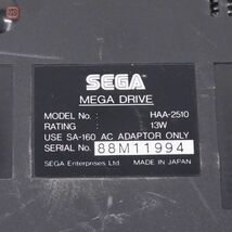 動作品 MD メガドライブ 本体 HAA-2510 MEGA DRIVE セガ SEGA【20_画像4