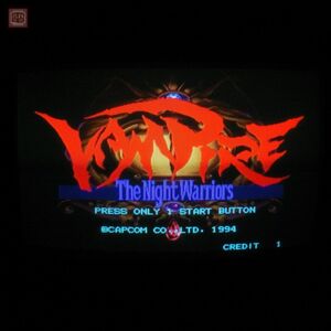 1円〜 ※ROMのみ カプコン/CAPCOM ヴァンパイア VAMPIRE CPSII ケースキャップ欠品 イン取帯純正 ポップ付き 動作確認済【20