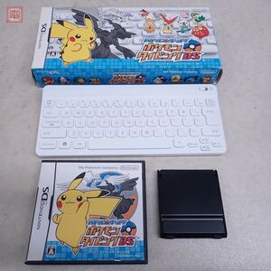 動作保証品 ニンテンドーDS バトル＆ゲット！ ポケモンタイピングDS ニンテンドーワイヤレスキーボード+ DS スタンド付き 箱説付 【20