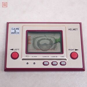 動作品 電子LSI ゲーム&ウオッチ ヘルメット CN-07 GAME & WATCH HELMET ニンテンドー 任天堂 Nintendo 難有【PP